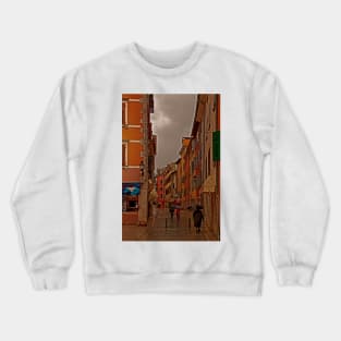 Rainy Day. Rovinj. Croatia Crewneck Sweatshirt